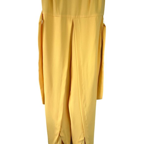 Spring, Summer Outfit. Yellow Jumpsuit Size 12 INC International Concepts. - Picture 7 of 16